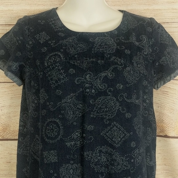 Master Max blue shift dress sz 38 /8 - Picture 2 of 10